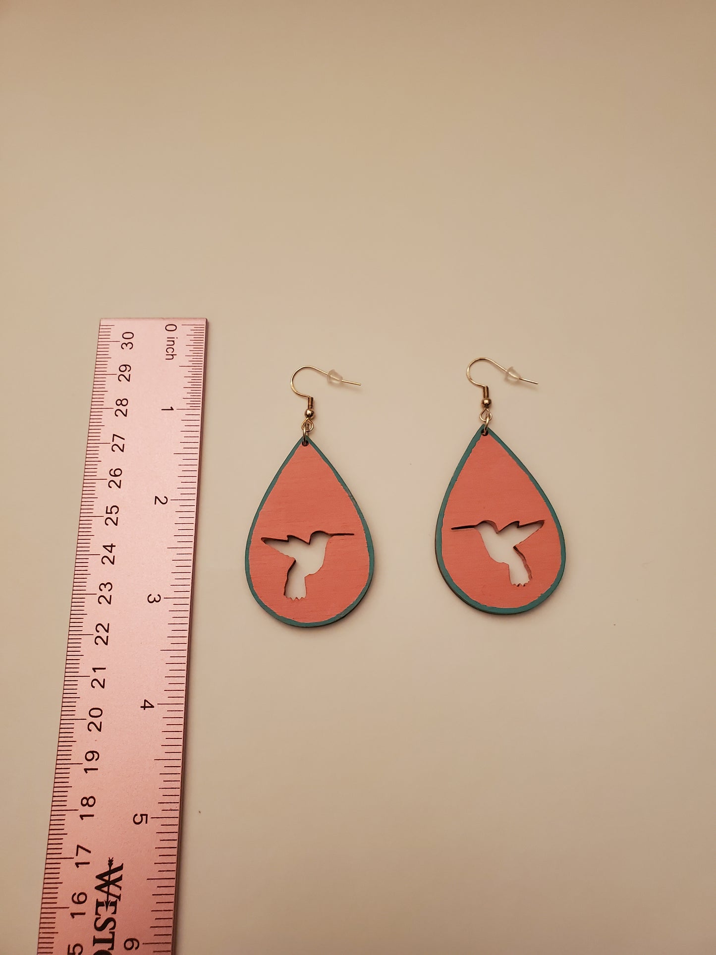 Handpainted Wood Earrings