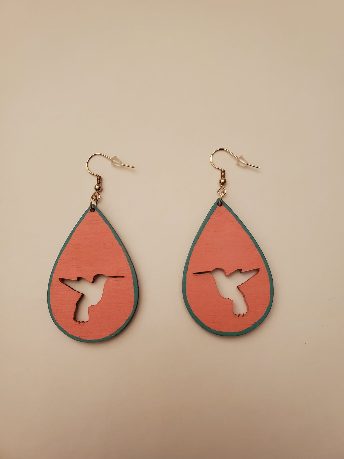 Handpainted Wood Earrings