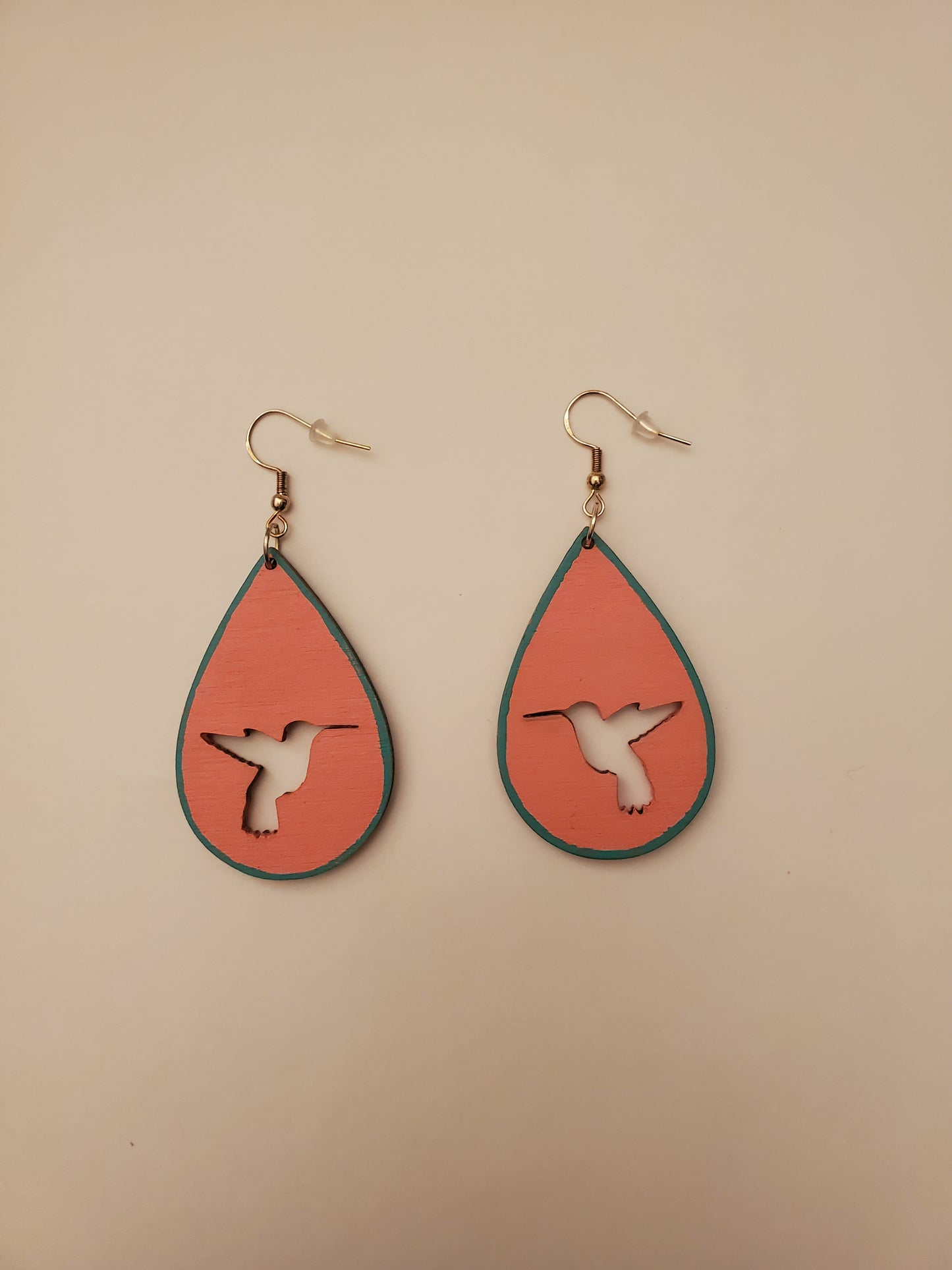 Handpainted Wood Earrings