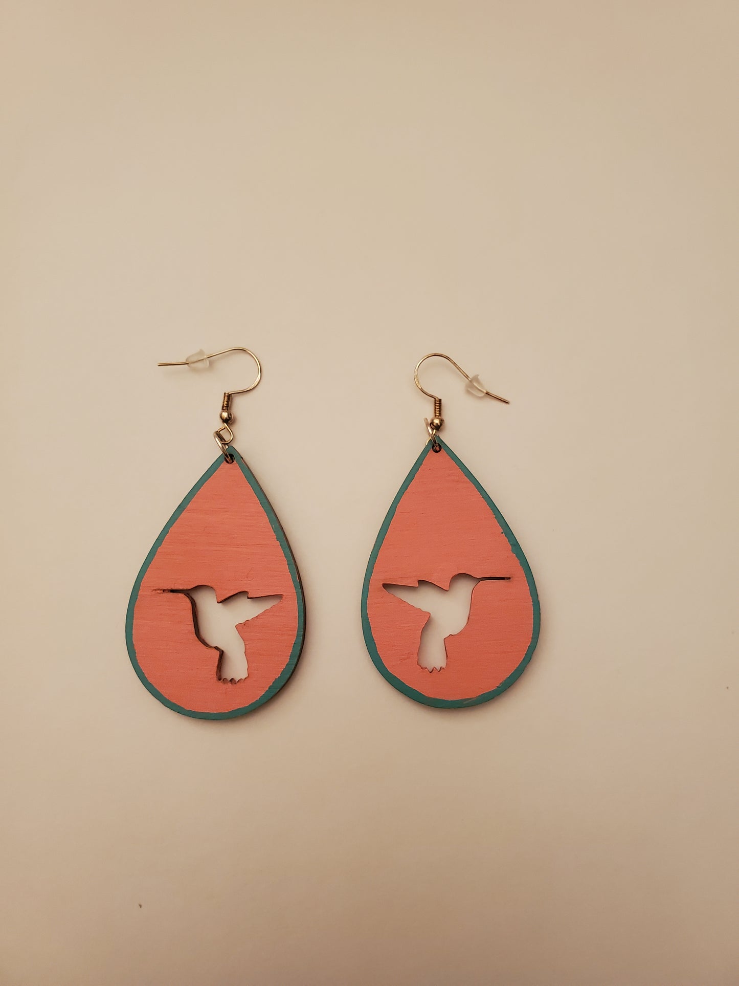 Handpainted Wood Earrings