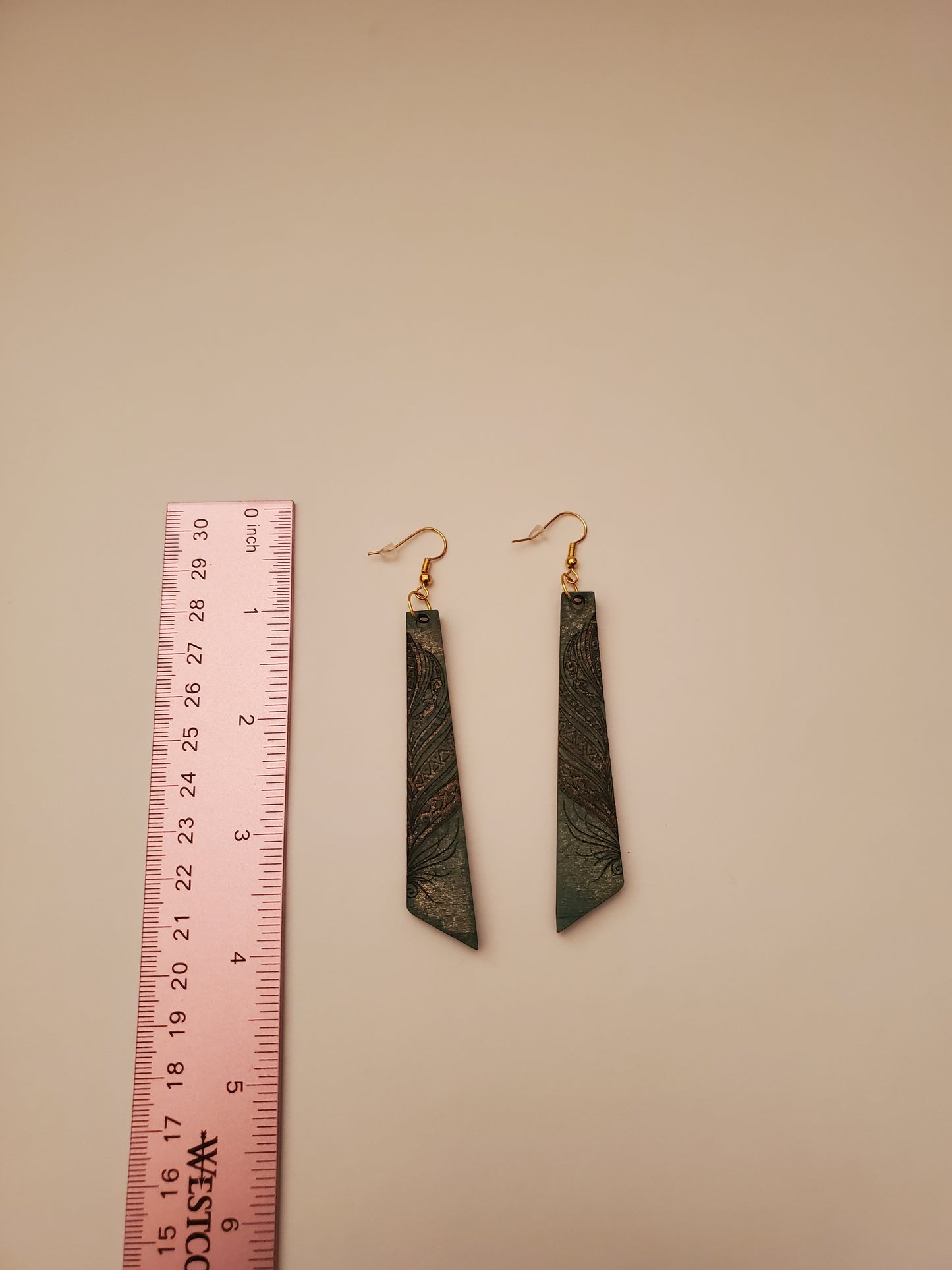 Handpainted Wood Earrings