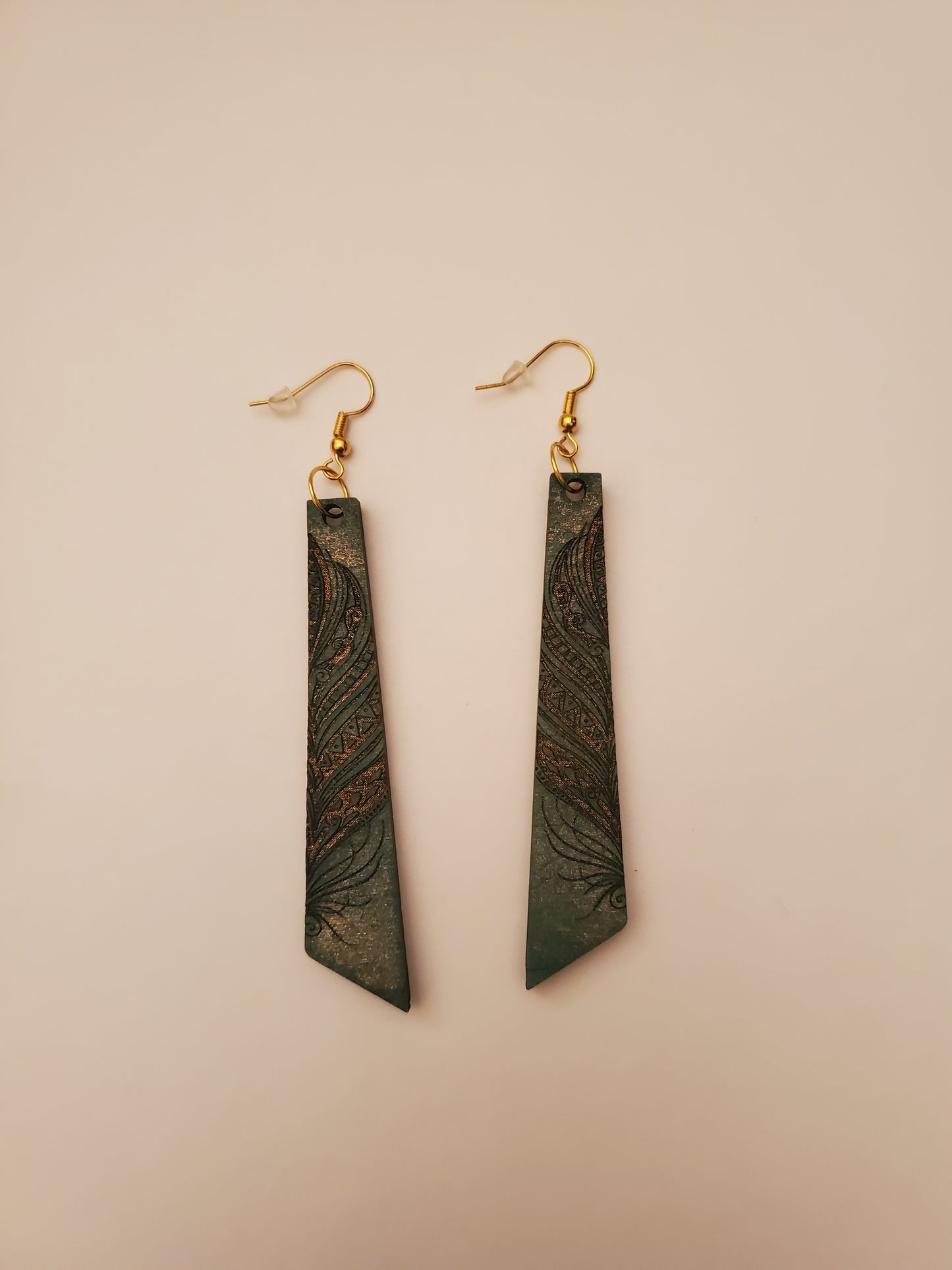 Handpainted Wood Earrings