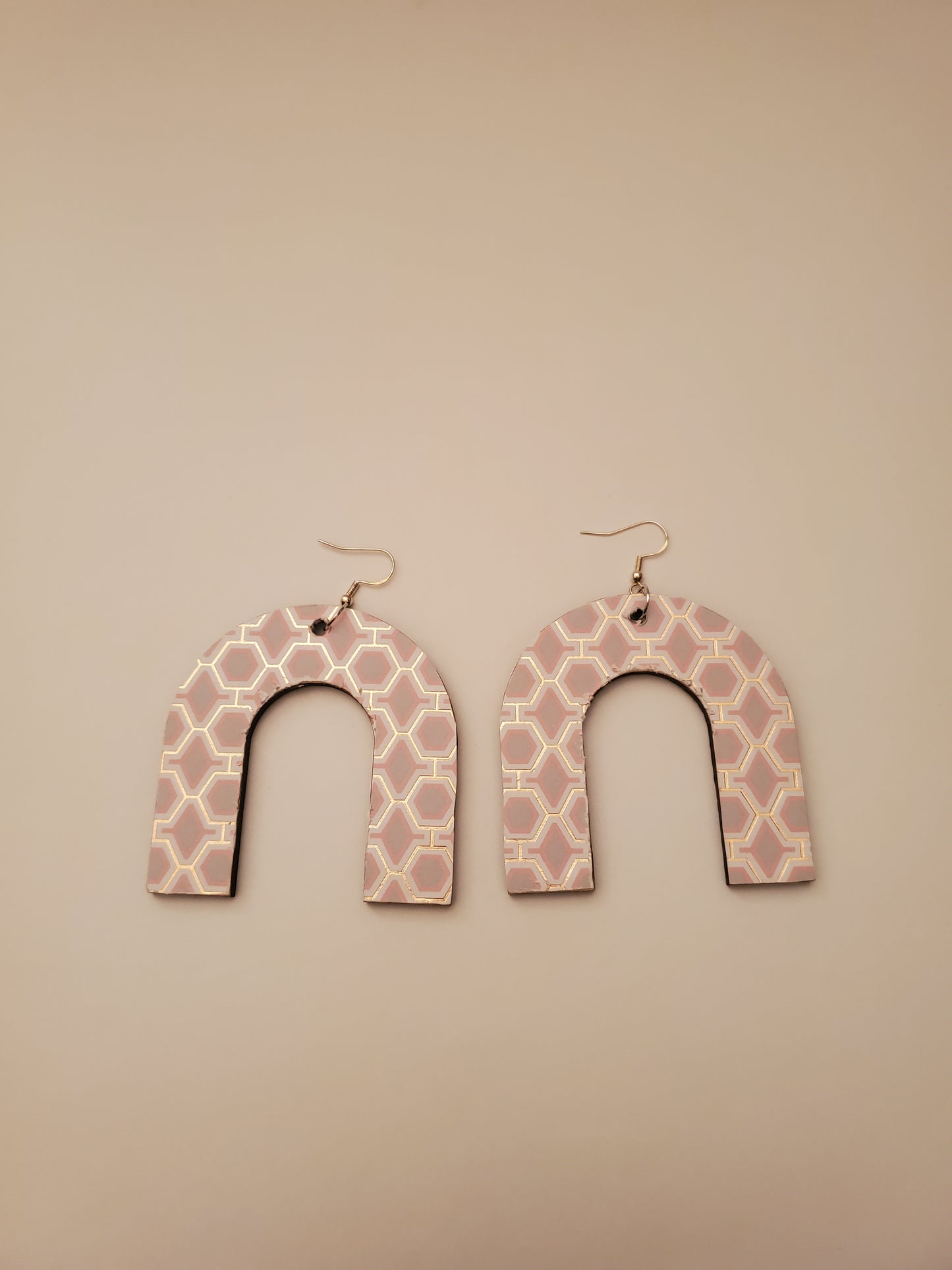 Handpainted Wood Earrings