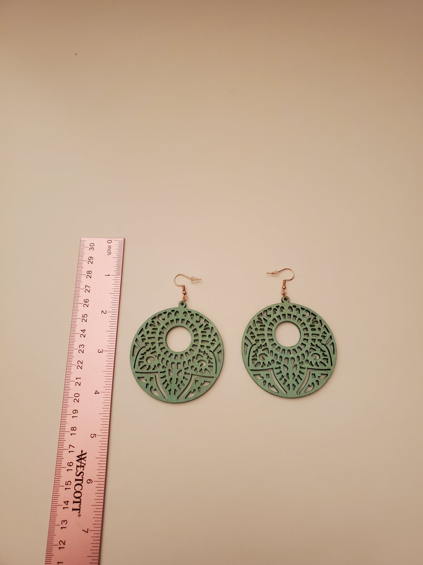 Handpainted Wood Earrings