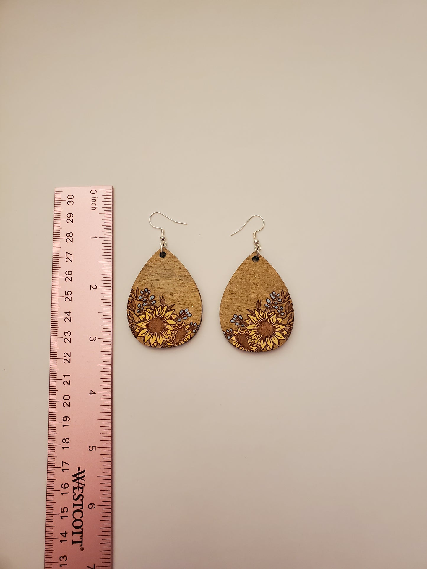 Handpainted Wood Earrings