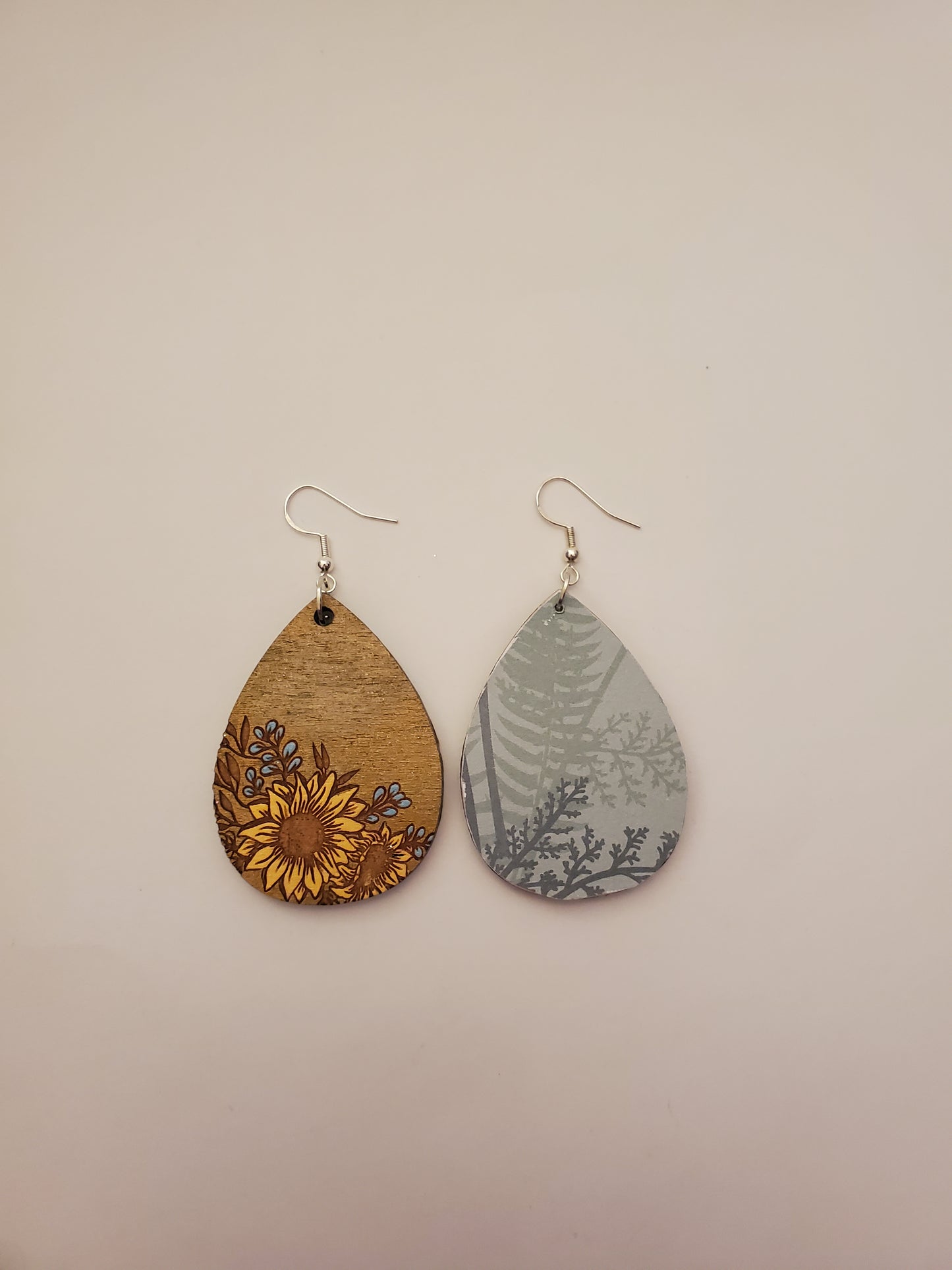 Handpainted Wood Earrings