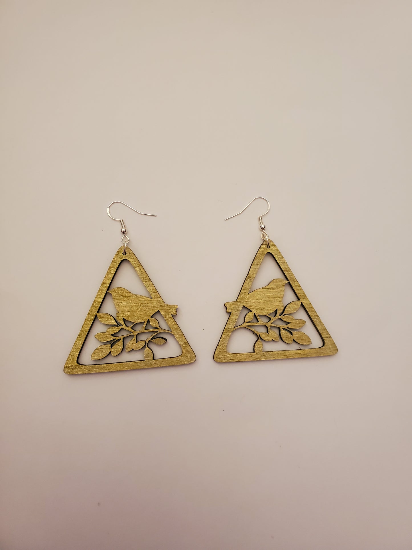 Handpainted Wood Earrings