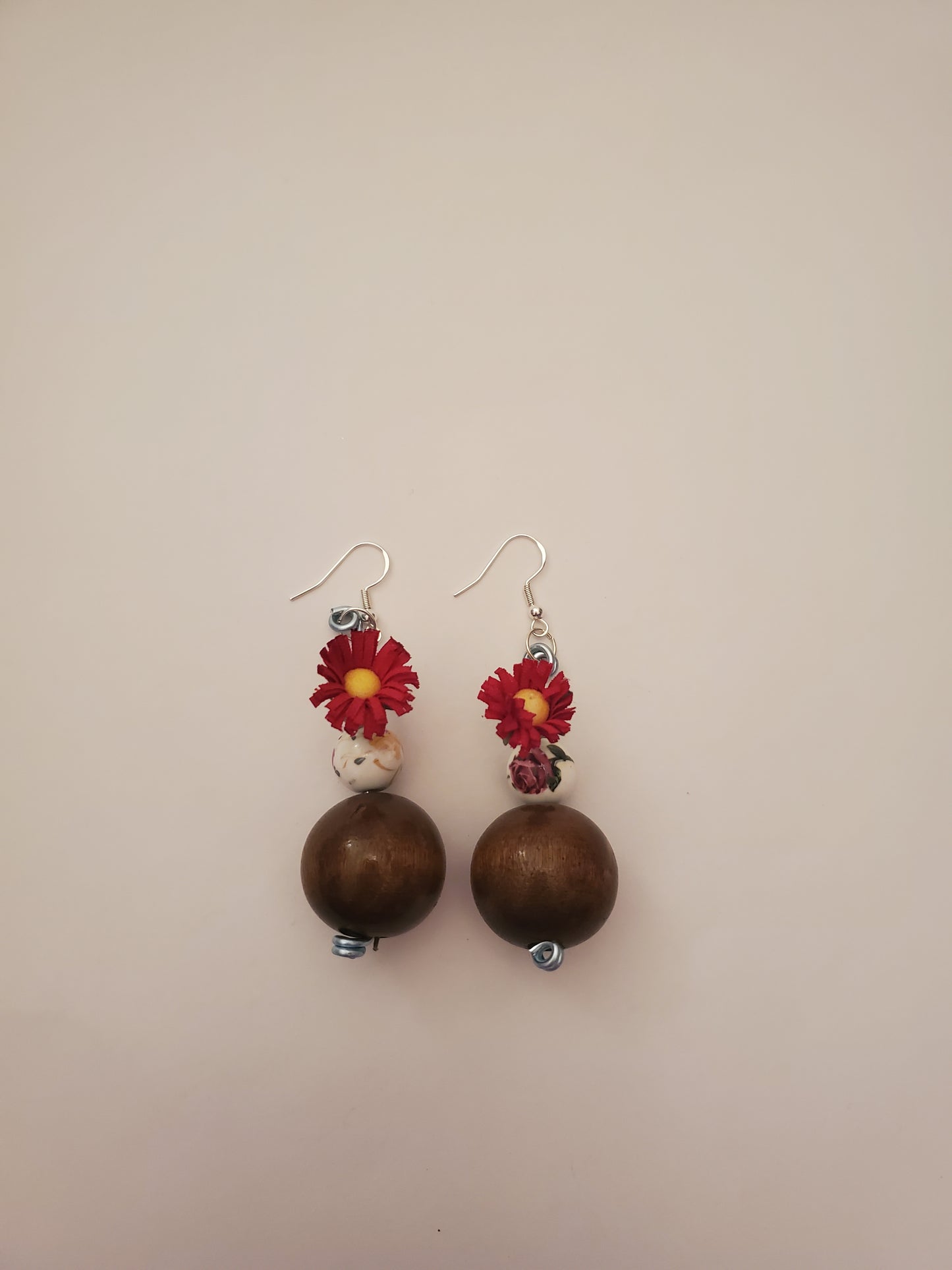 Beaded Floral Earrings