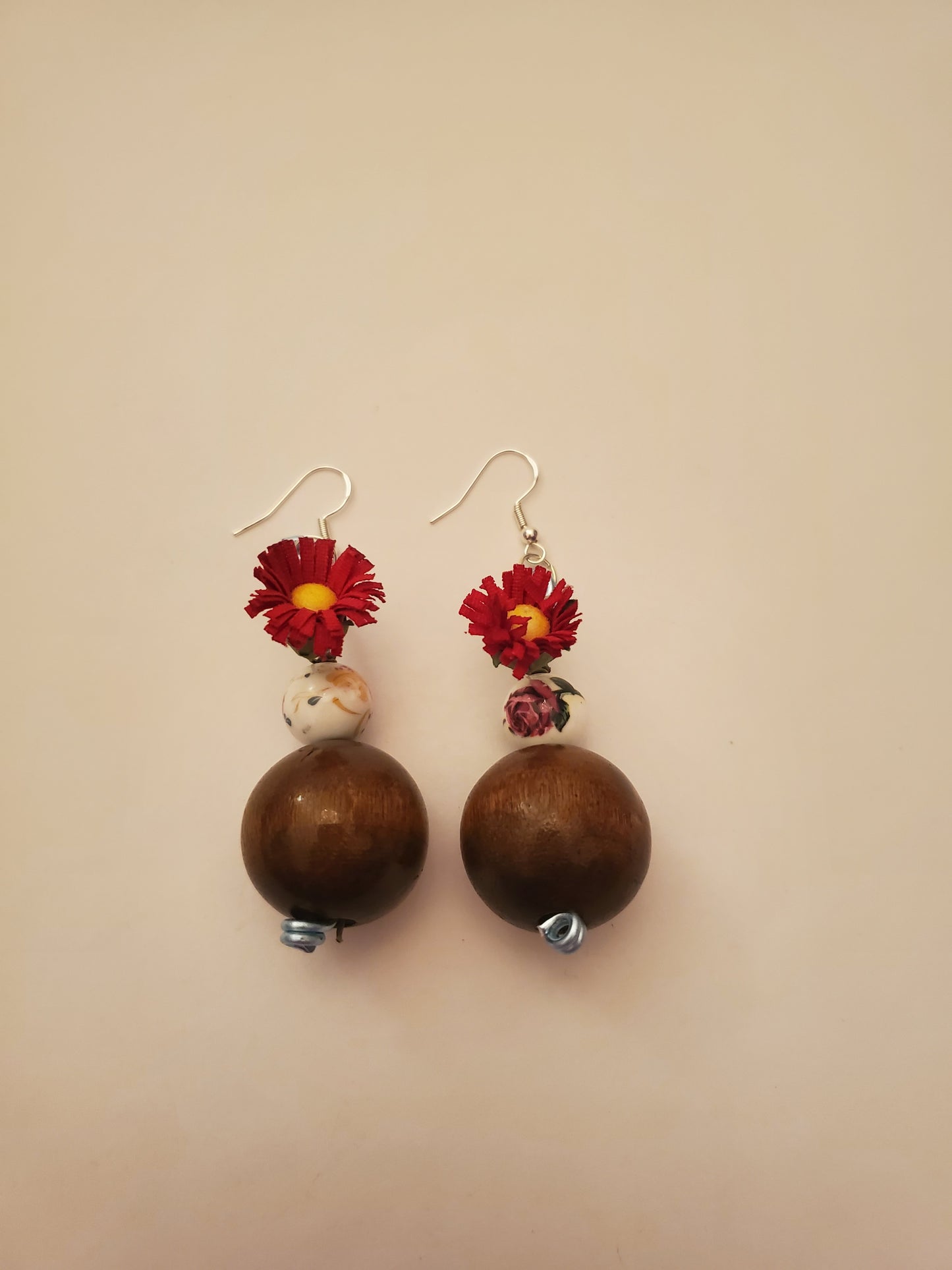 Beaded Floral Earrings