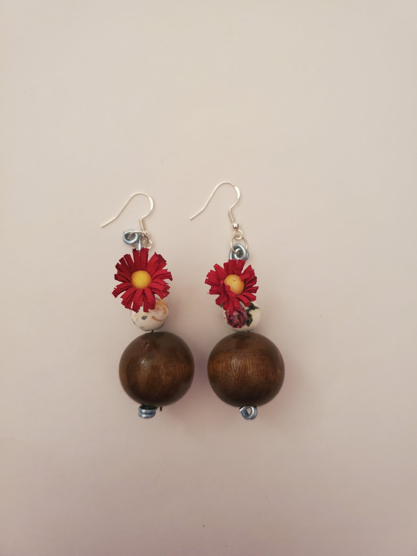 Beaded Floral Earrings