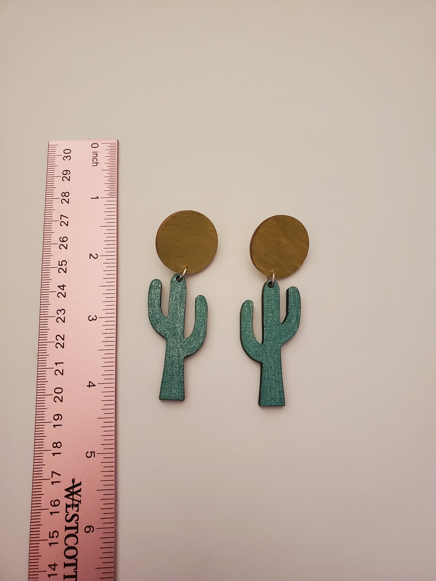 Handpainted Wood Earrings