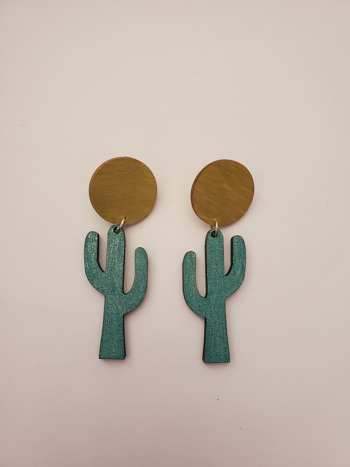 Handpainted Wood Earrings