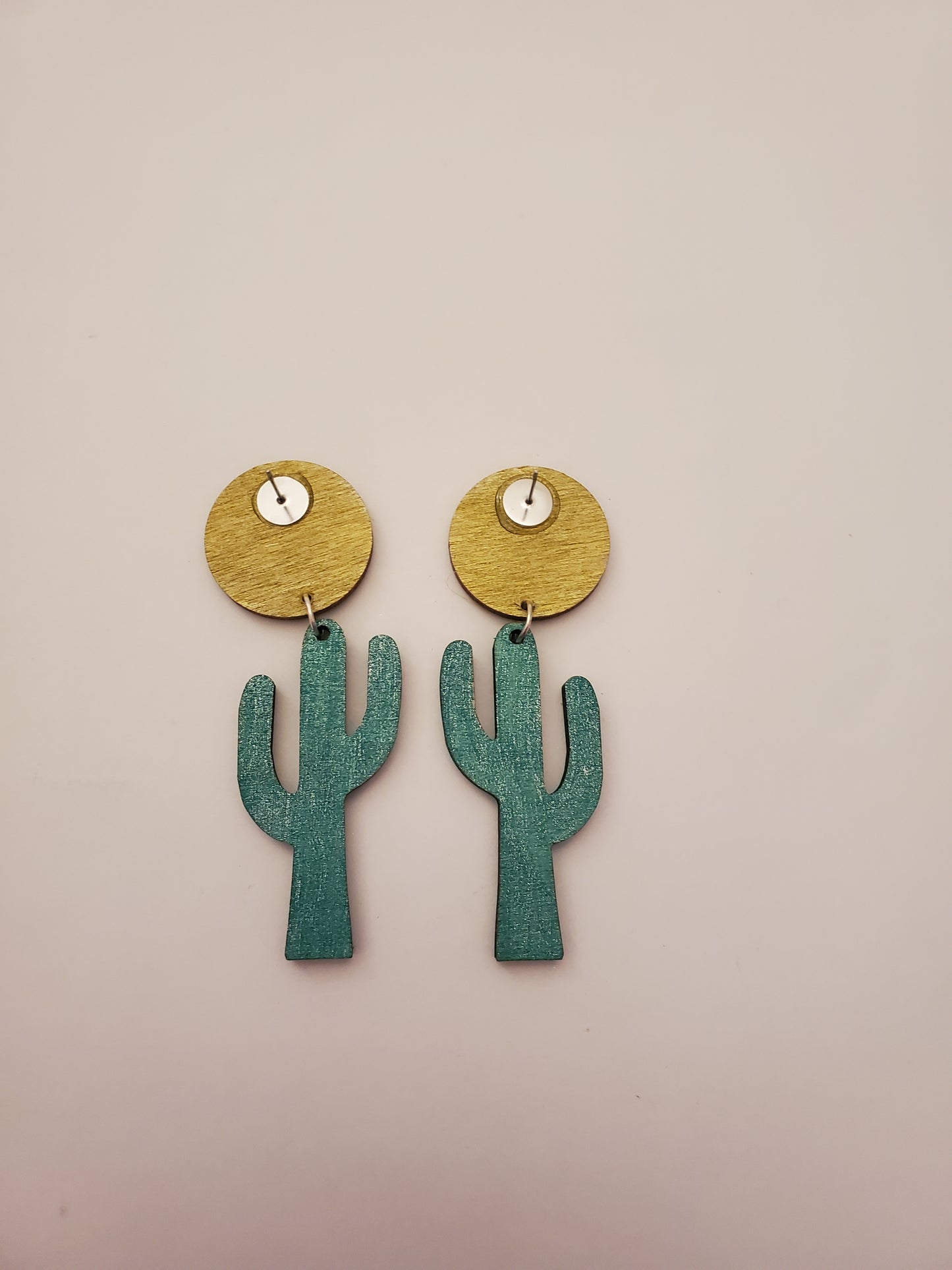 Handpainted Wood Earrings