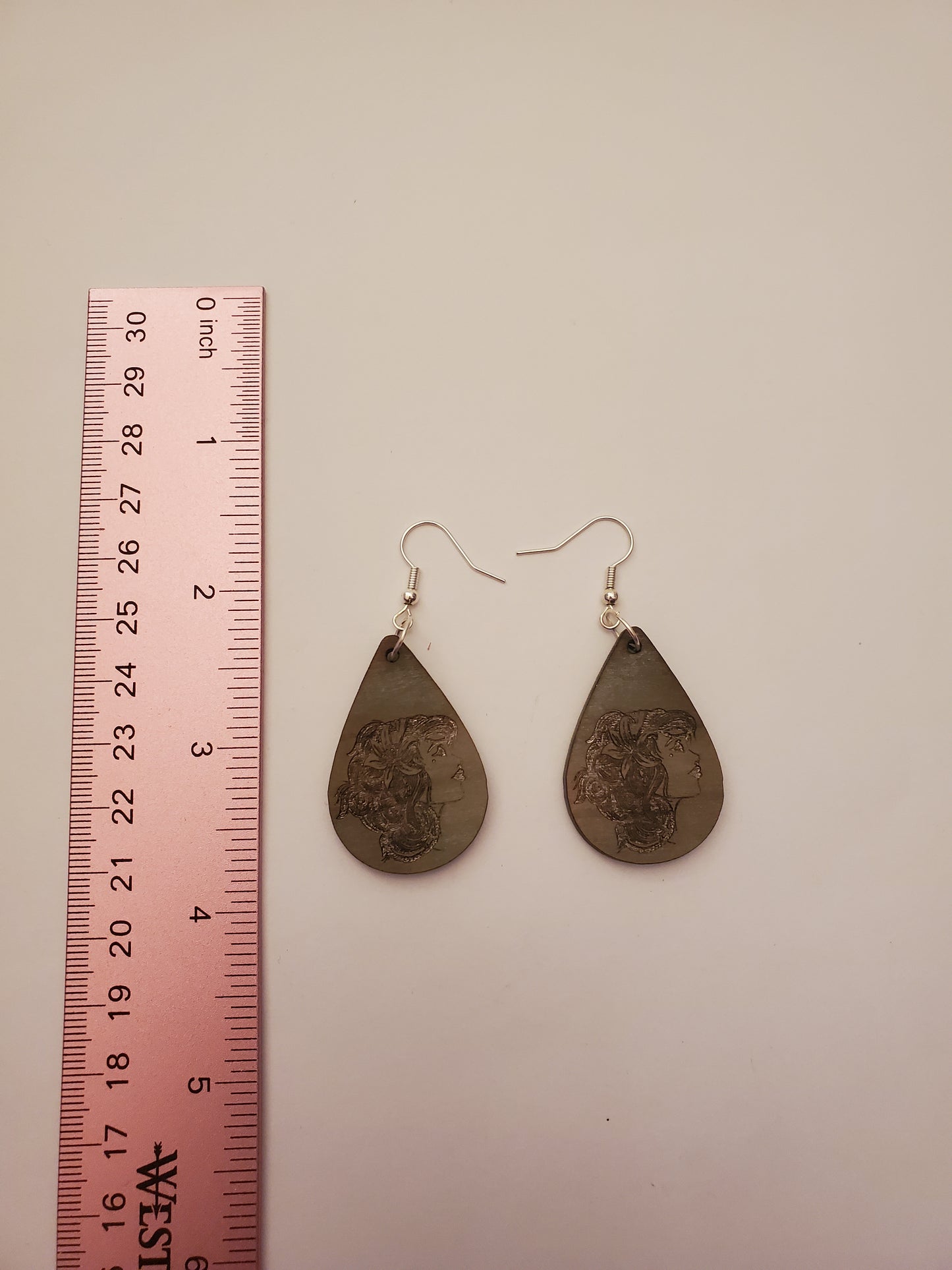 Handstained Wood Earrings