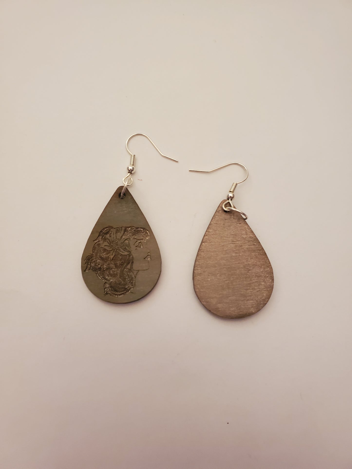 Handstained Wood Earrings