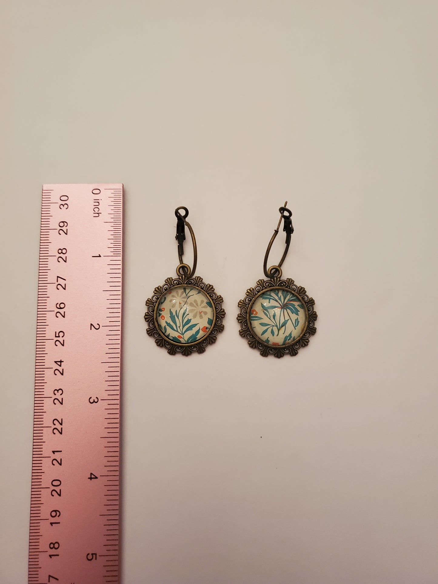 Glass Cabachon Earrings