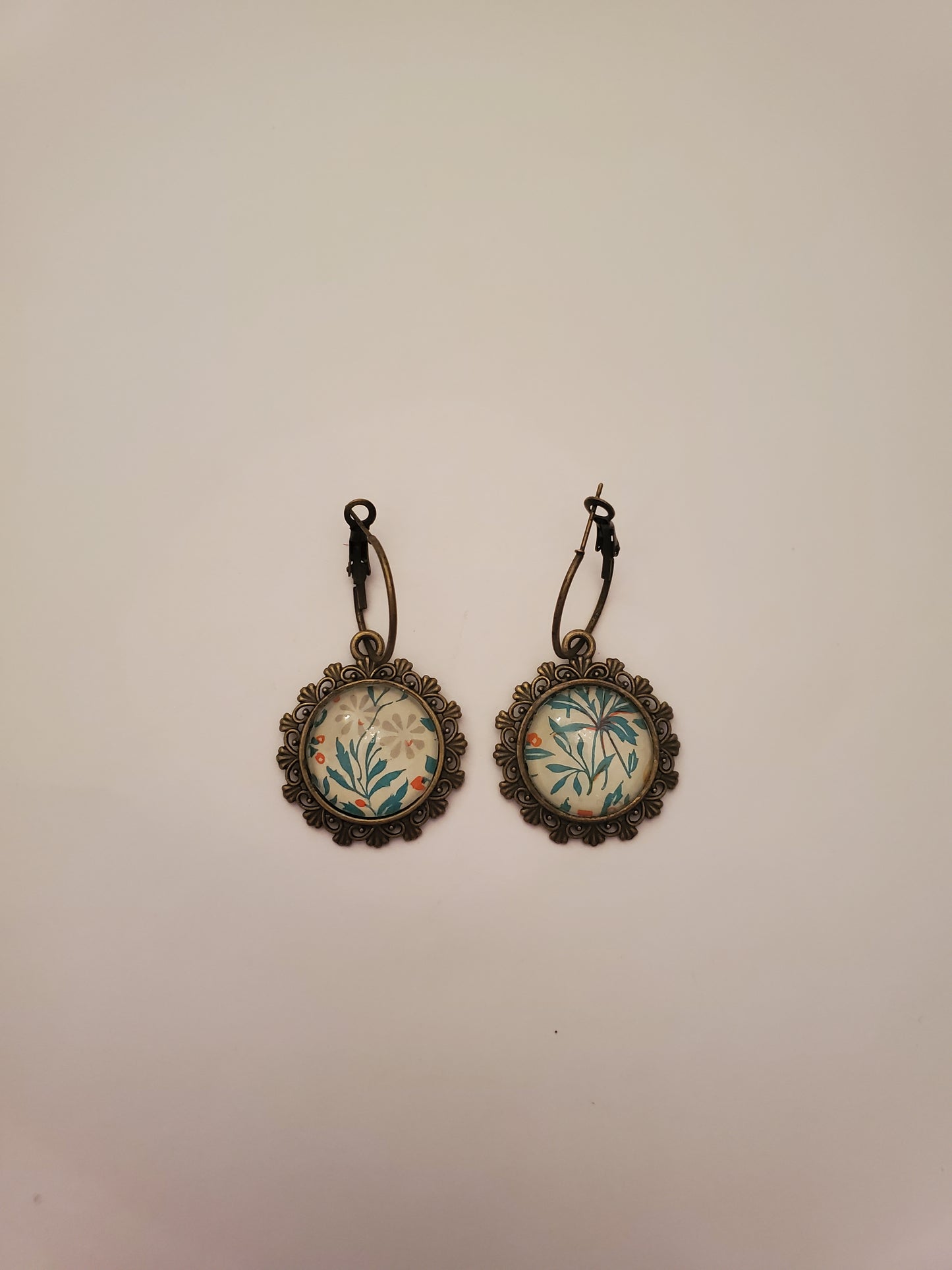 Glass Cabachon Earrings