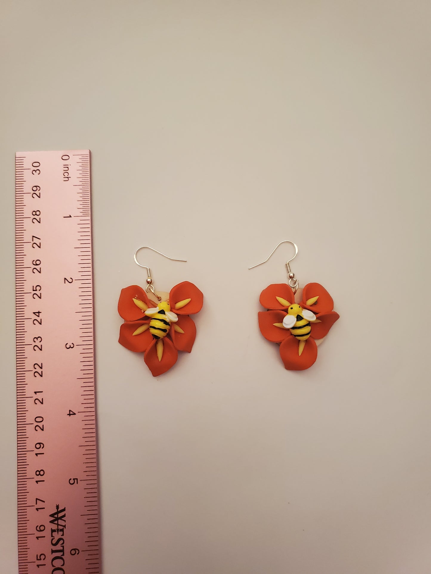 Floral Bee Earrings