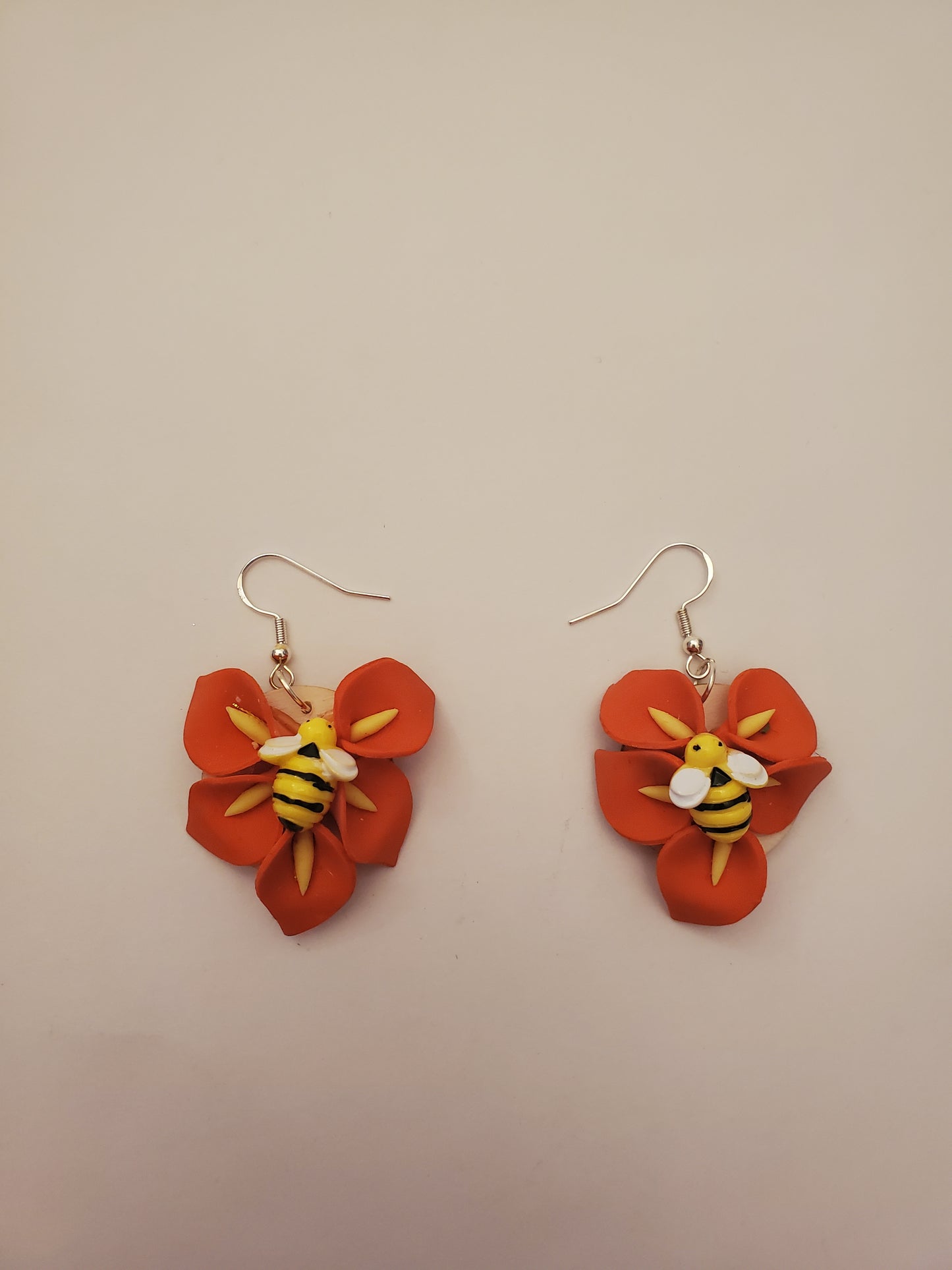 Floral Bee Earrings