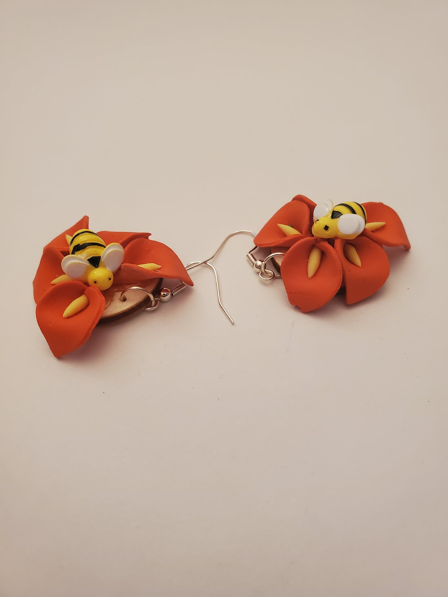 Floral Bee Earrings