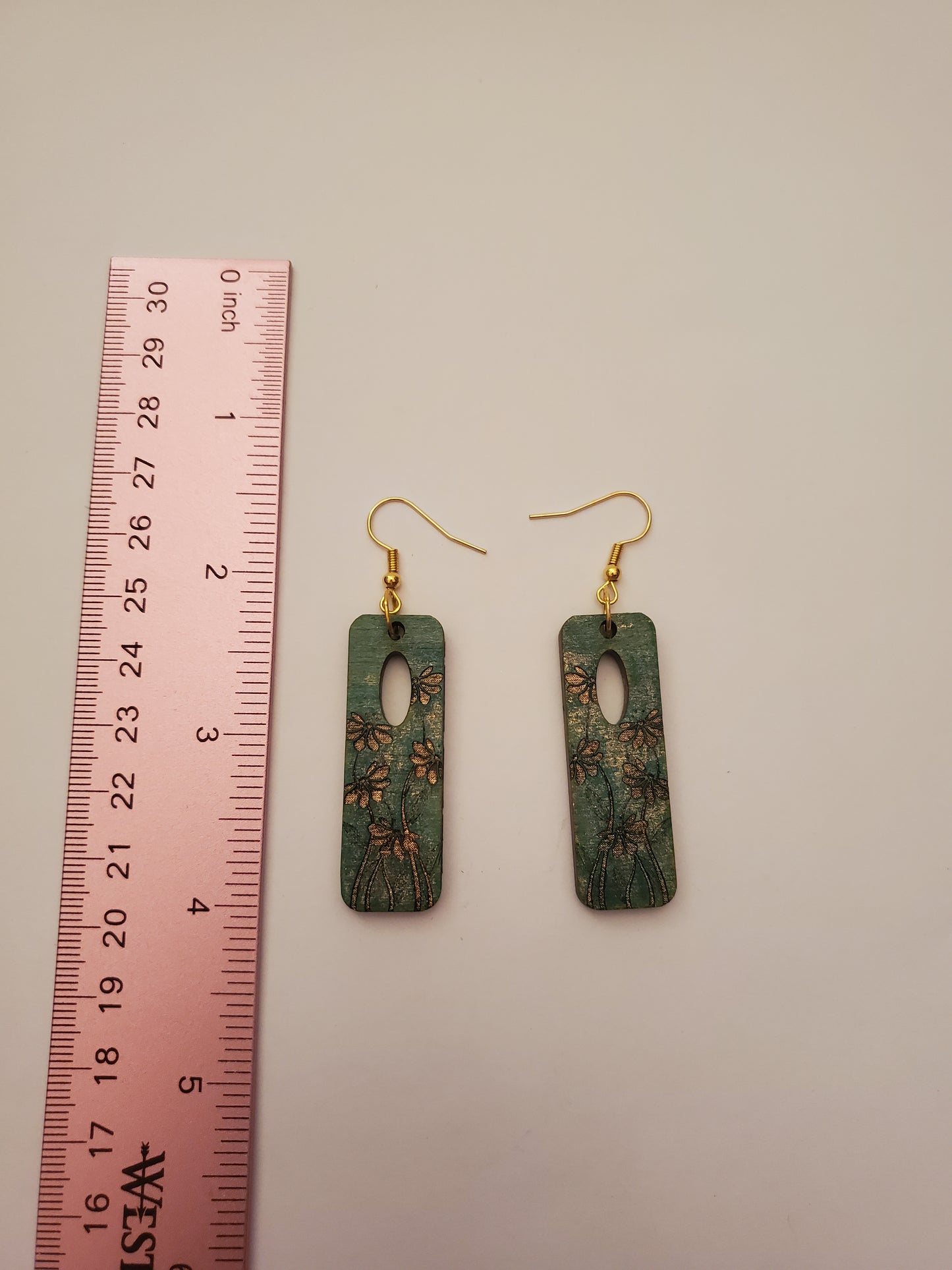 Handstained Wood Earrings