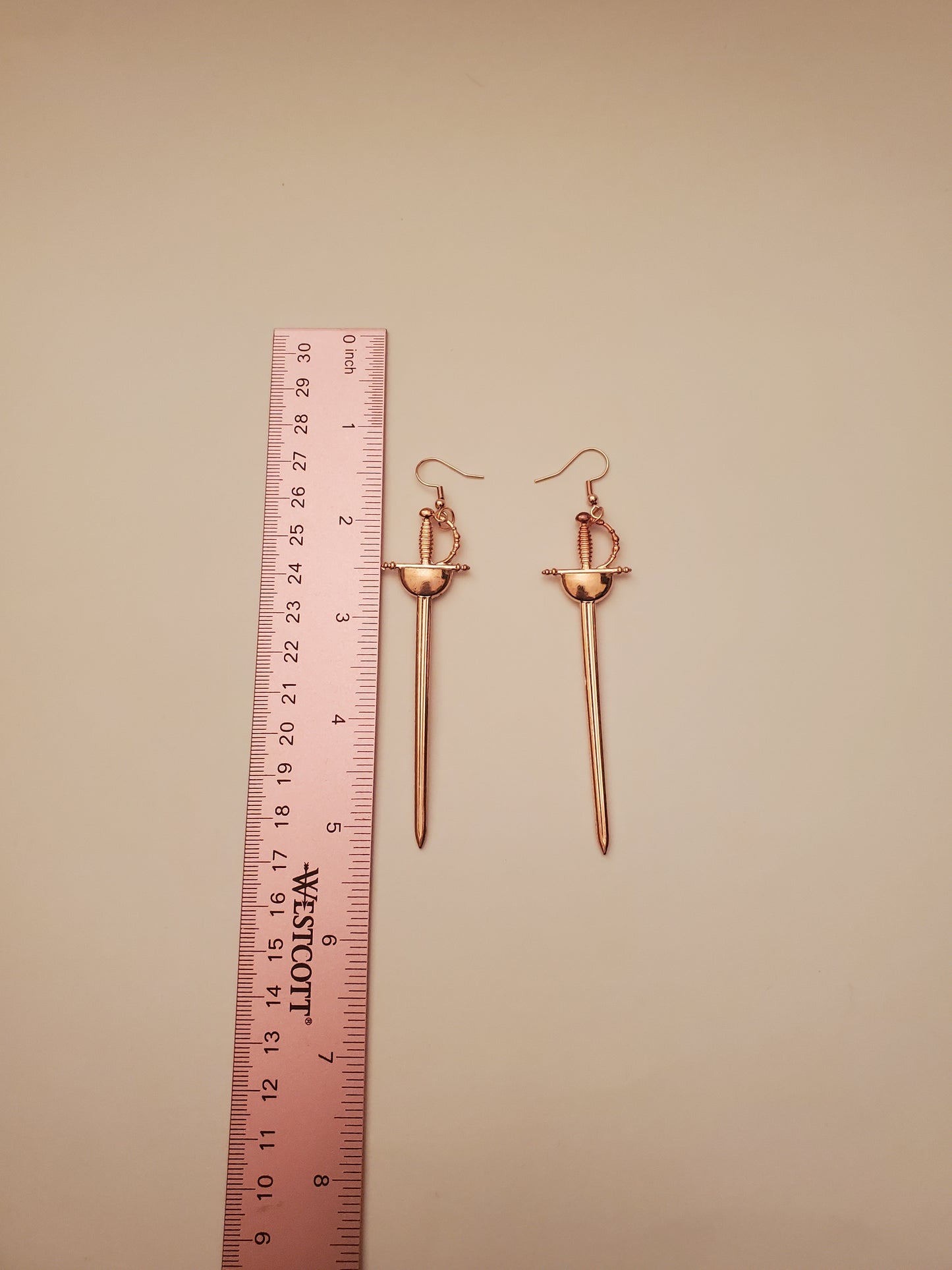 Sword Earrings Rose Gold (Multiple Variations)