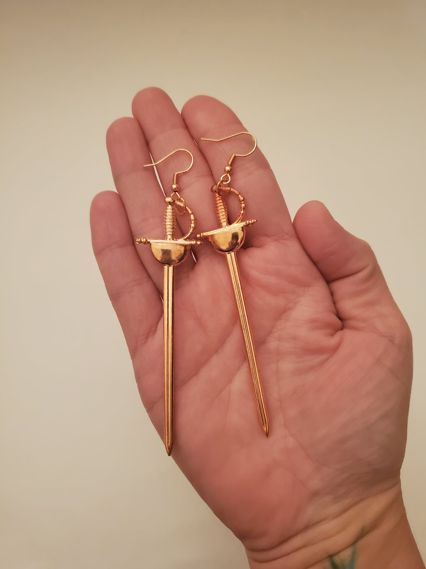 Sword Earrings Rose Gold (Multiple Variations)