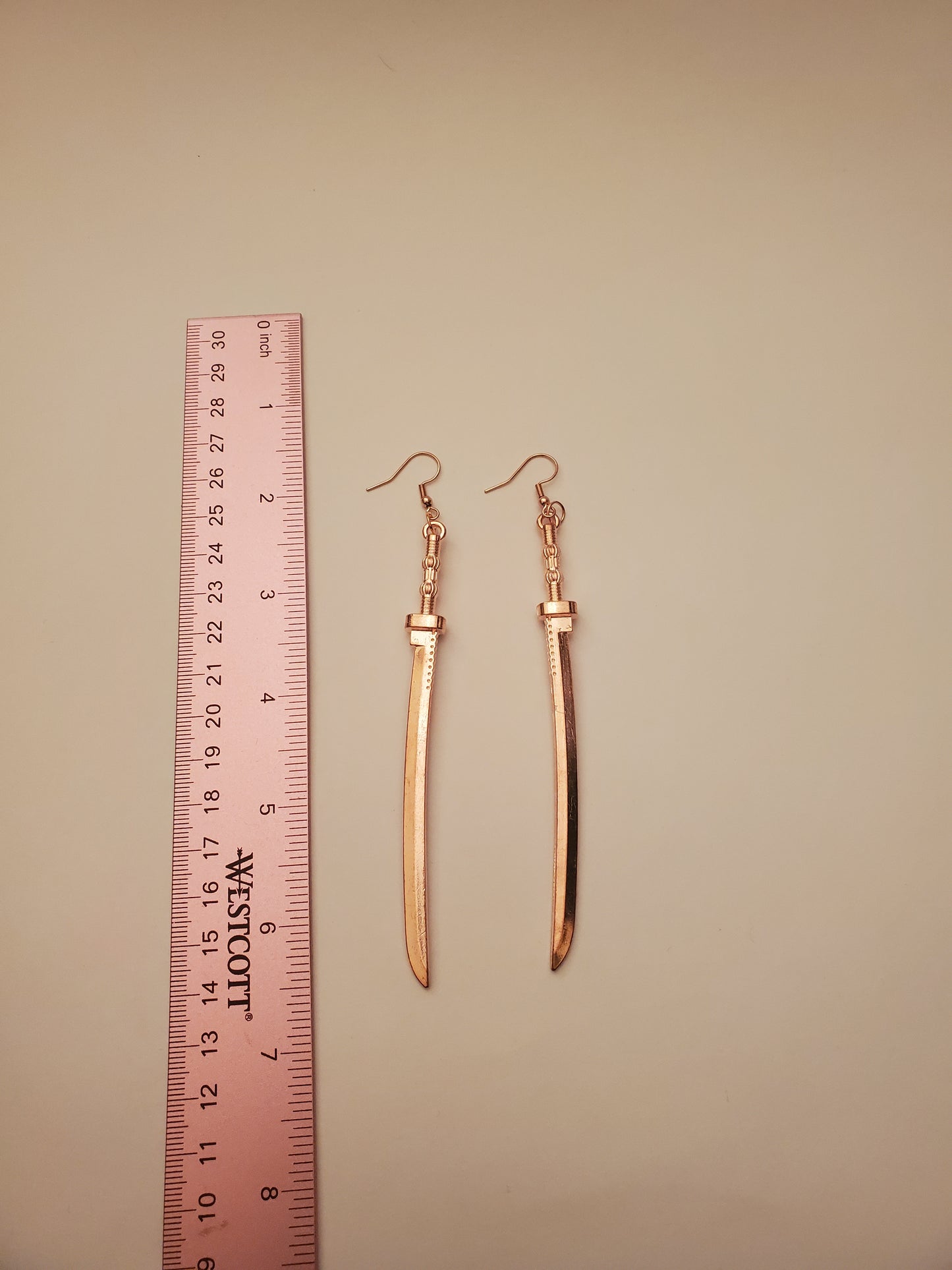 Sword Earrings Rose Gold (Multiple Variations)