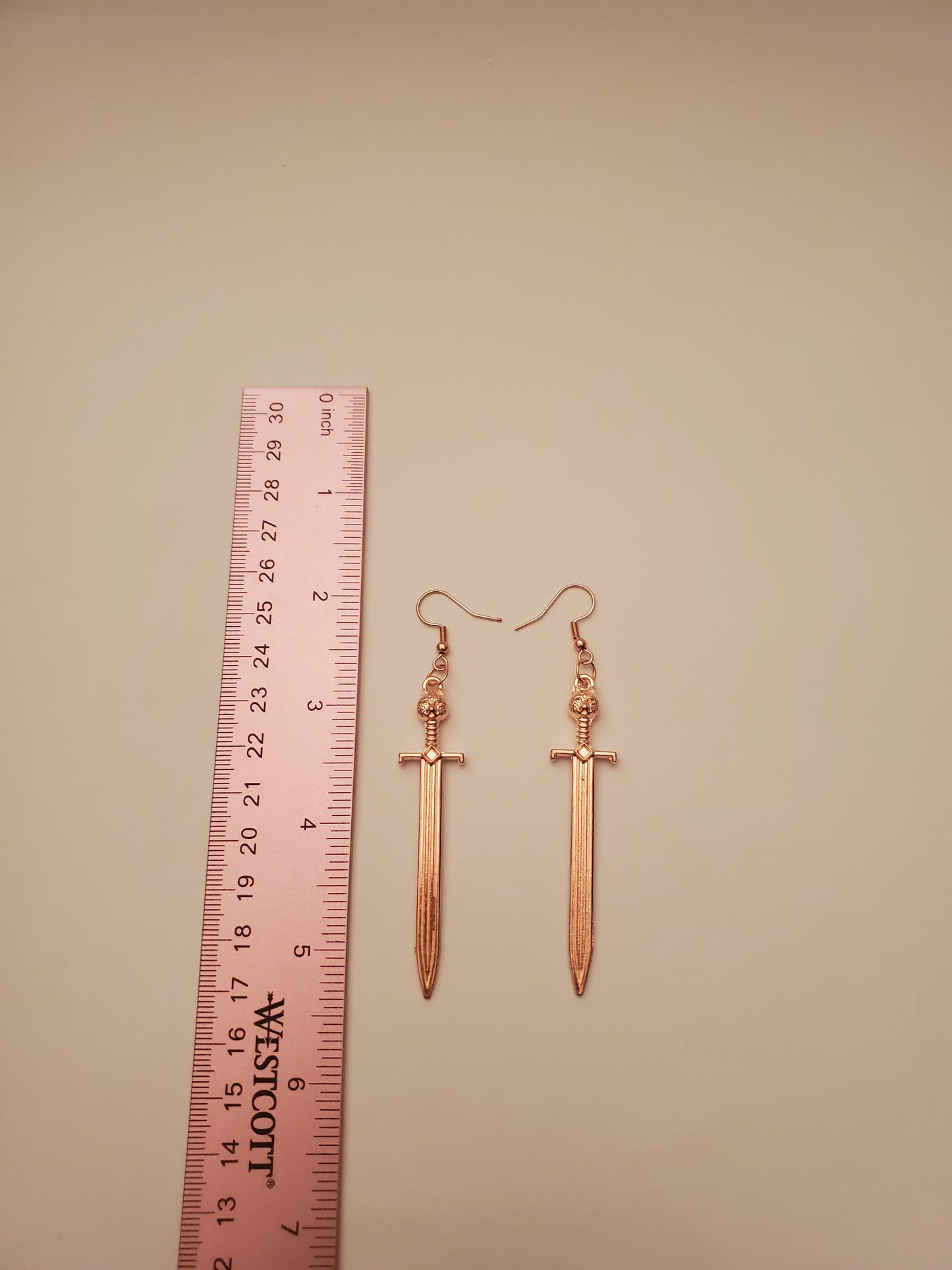 Sword Earrings Rose Gold (Multiple Variations)