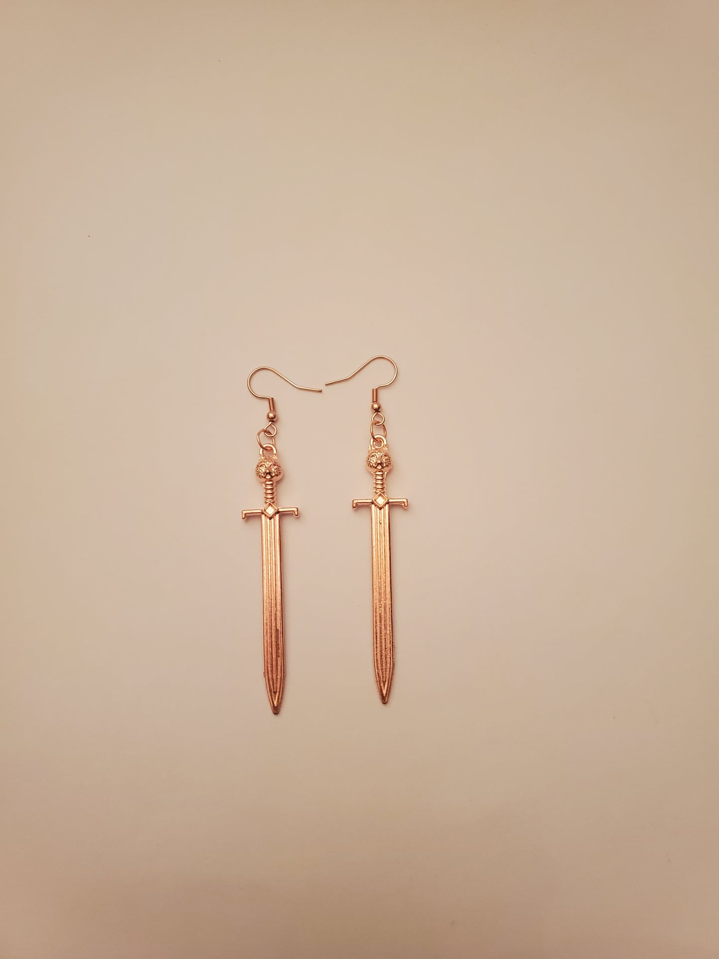 Sword Earrings Rose Gold (Multiple Variations)