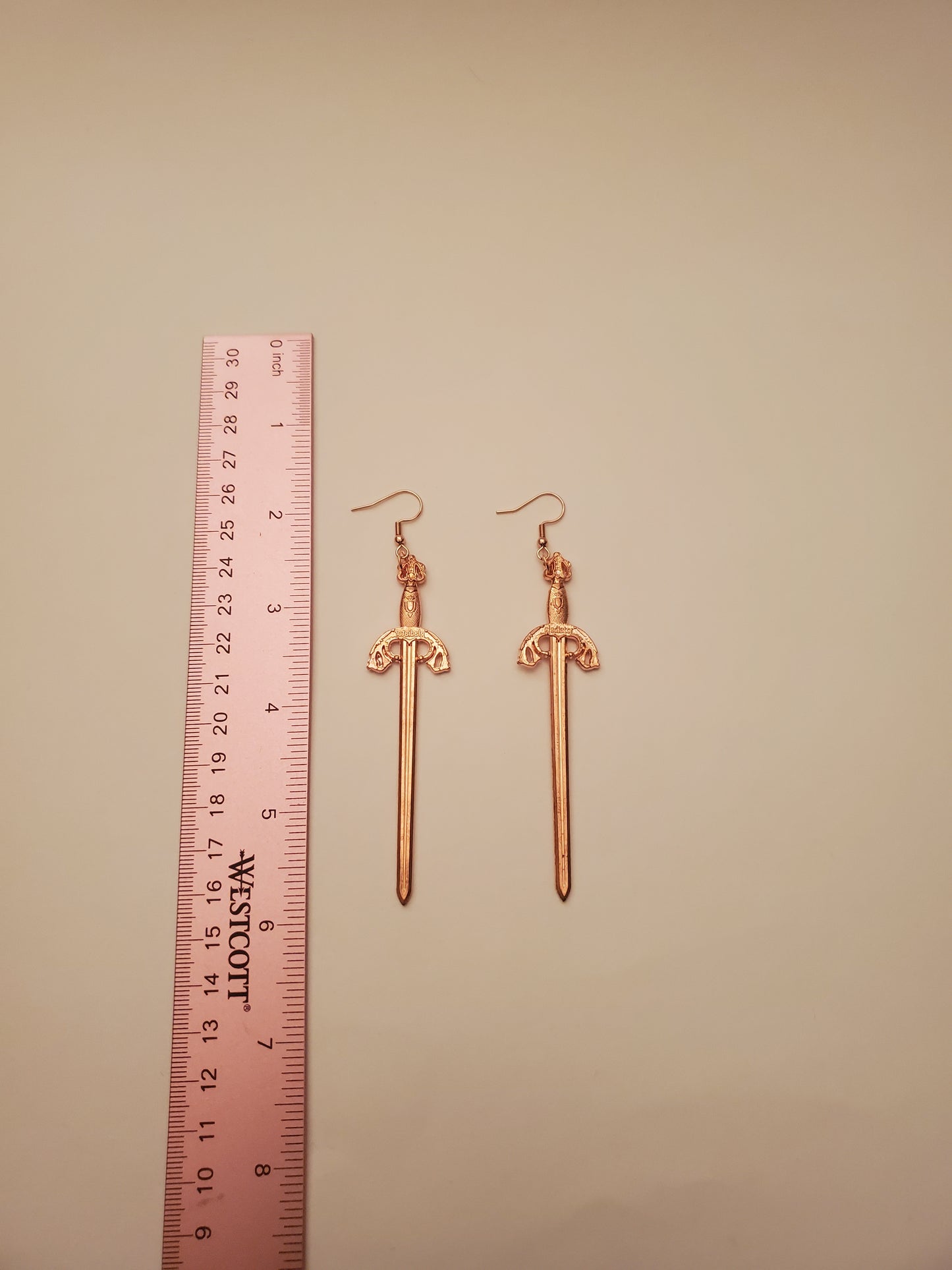 Sword Earrings Rose Gold (Multiple Variations)