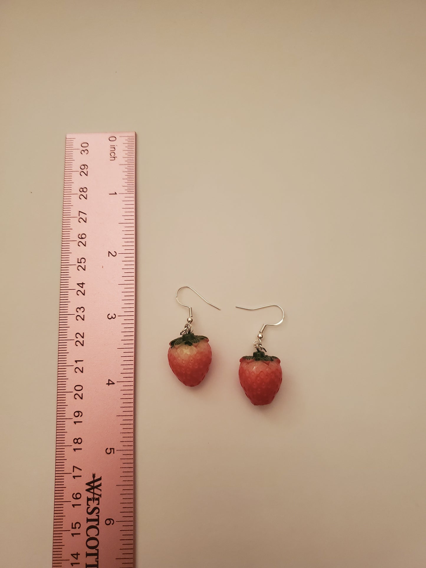 Fruit Earrings (Strawberry & Lemon)