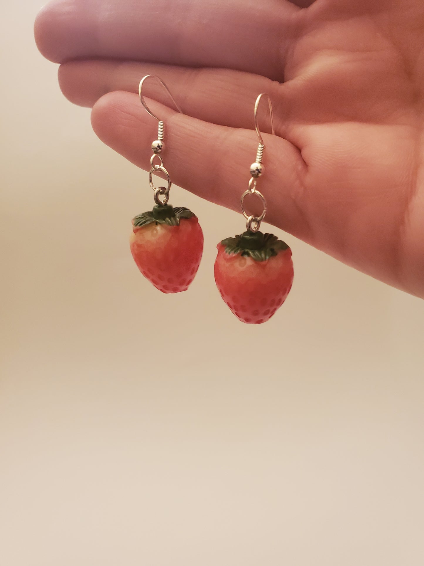 Fruit Earrings (Strawberry & Lemon)