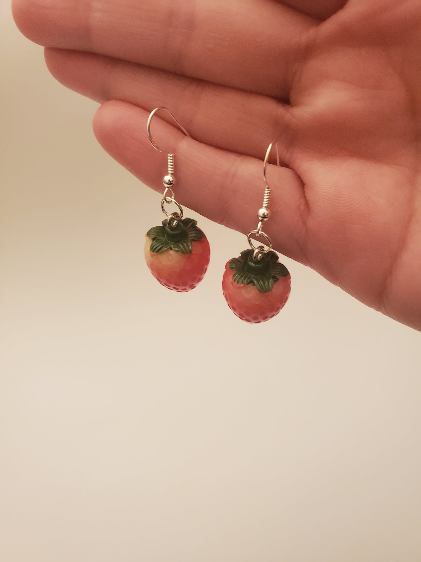 Fruit Earrings (Strawberry & Lemon)