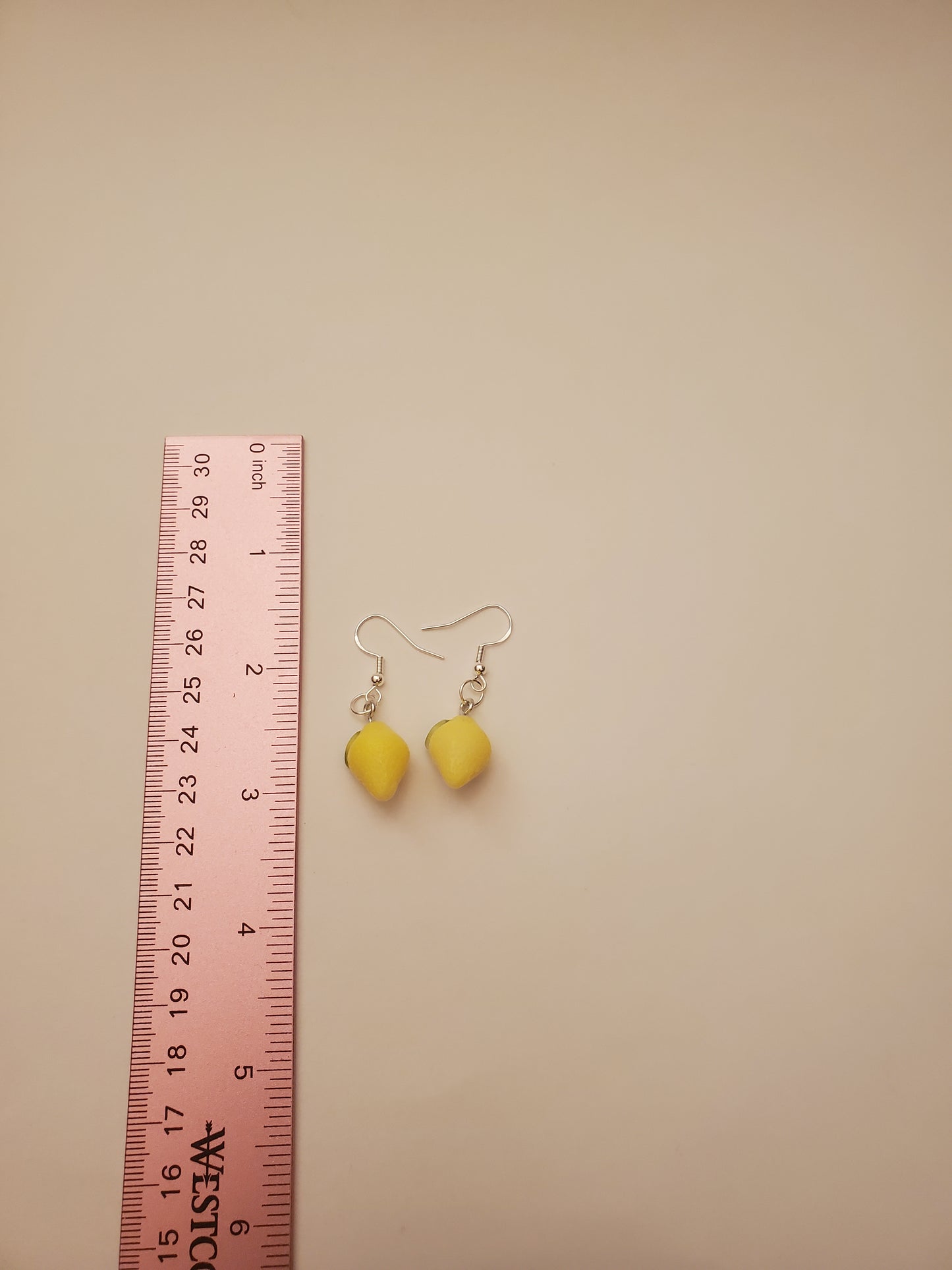 Fruit Earrings (Strawberry & Lemon)