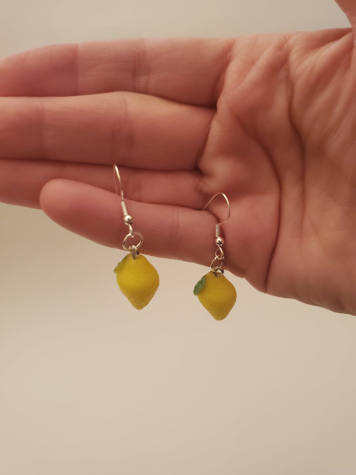 Fruit Earrings (Strawberry & Lemon)