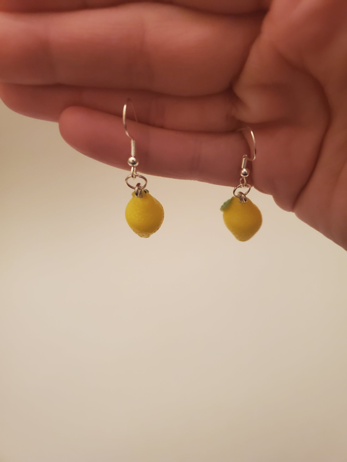 Fruit Earrings (Strawberry & Lemon)