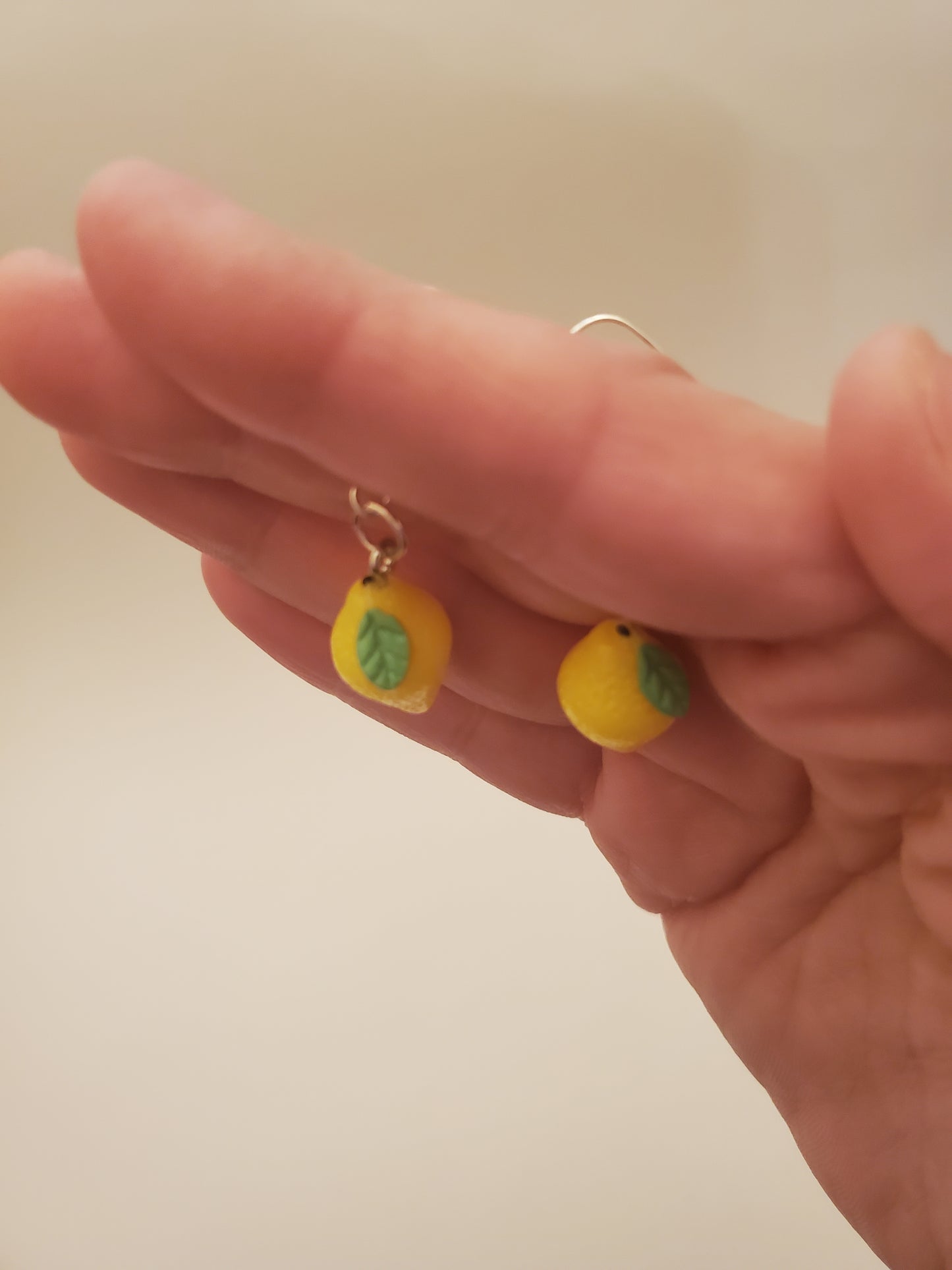 Fruit Earrings (Strawberry & Lemon)