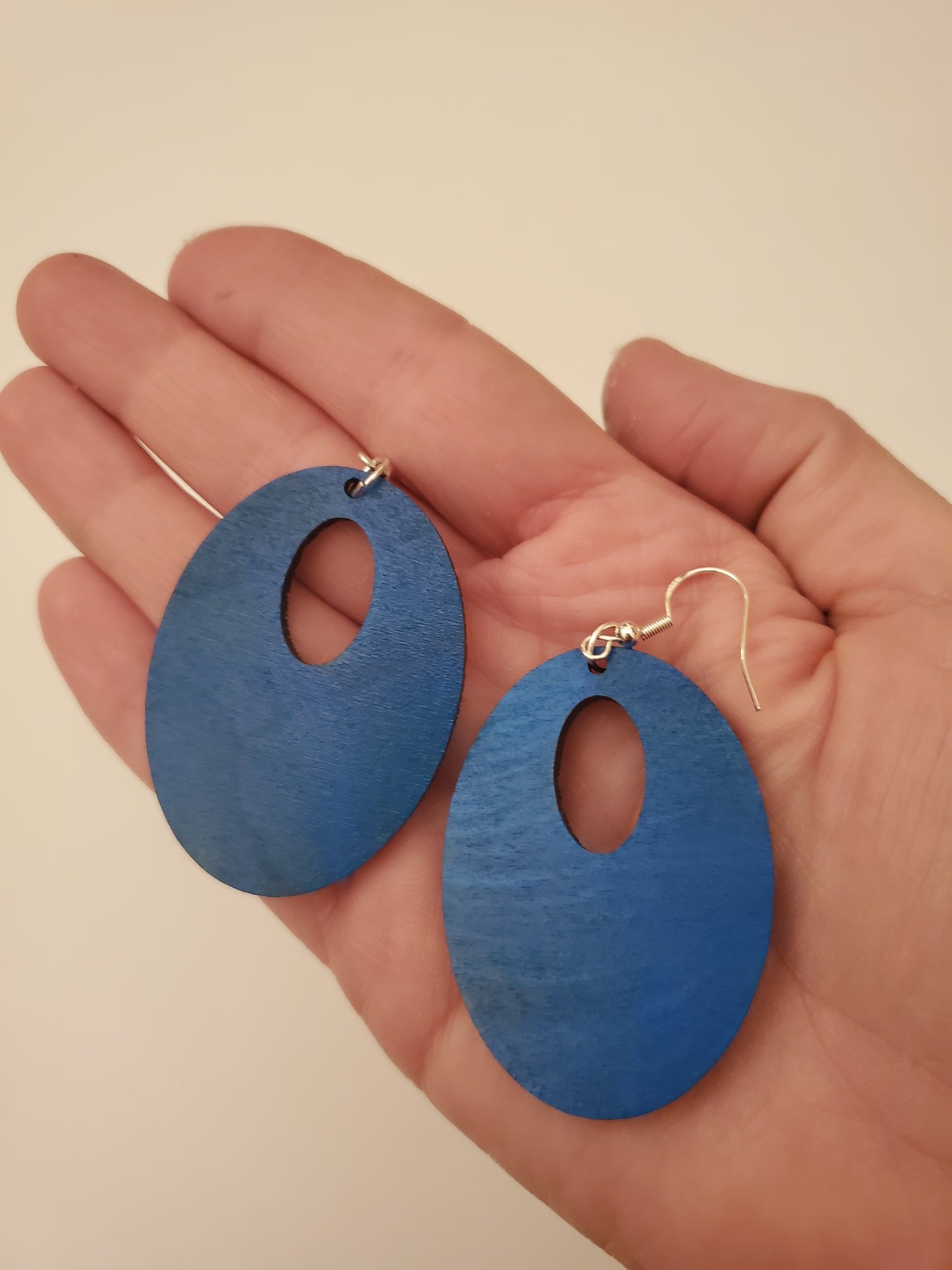 Handpainted Wood Earrings