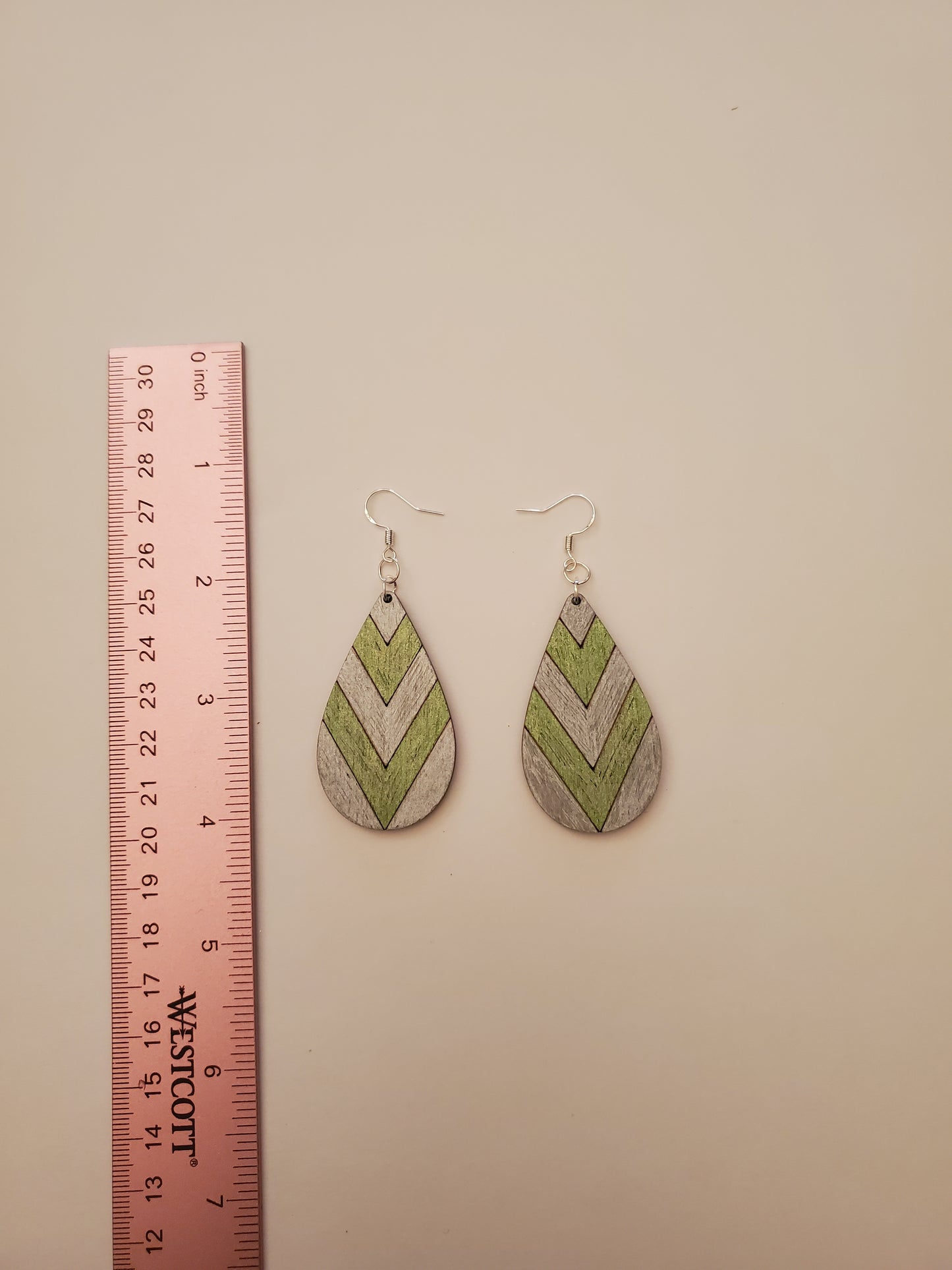 Handpainted Wood Earrings