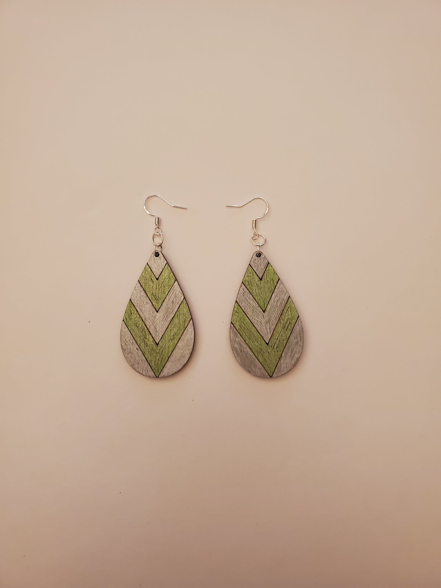 Handpainted Wood Earrings