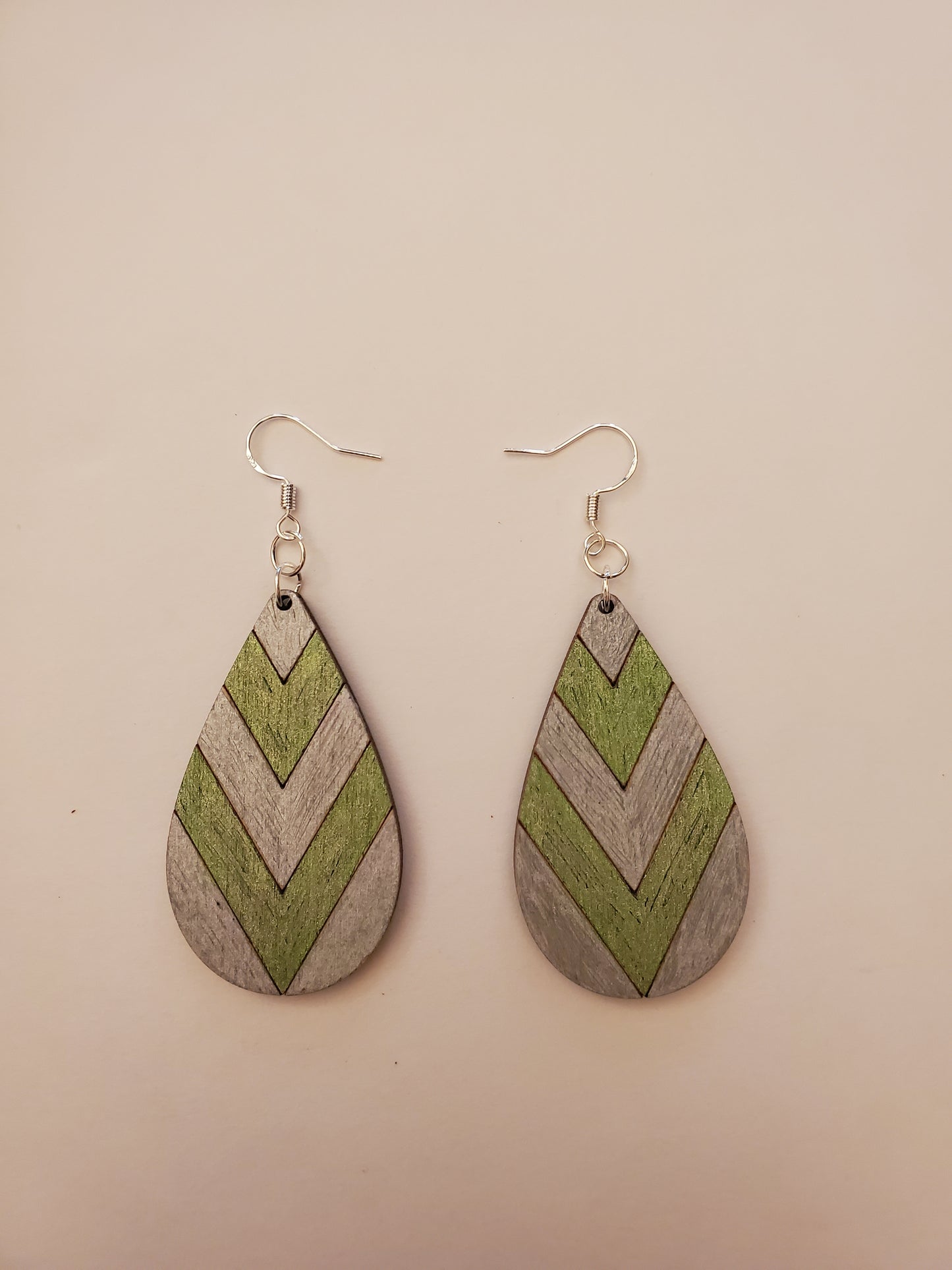 Handpainted Wood Earrings