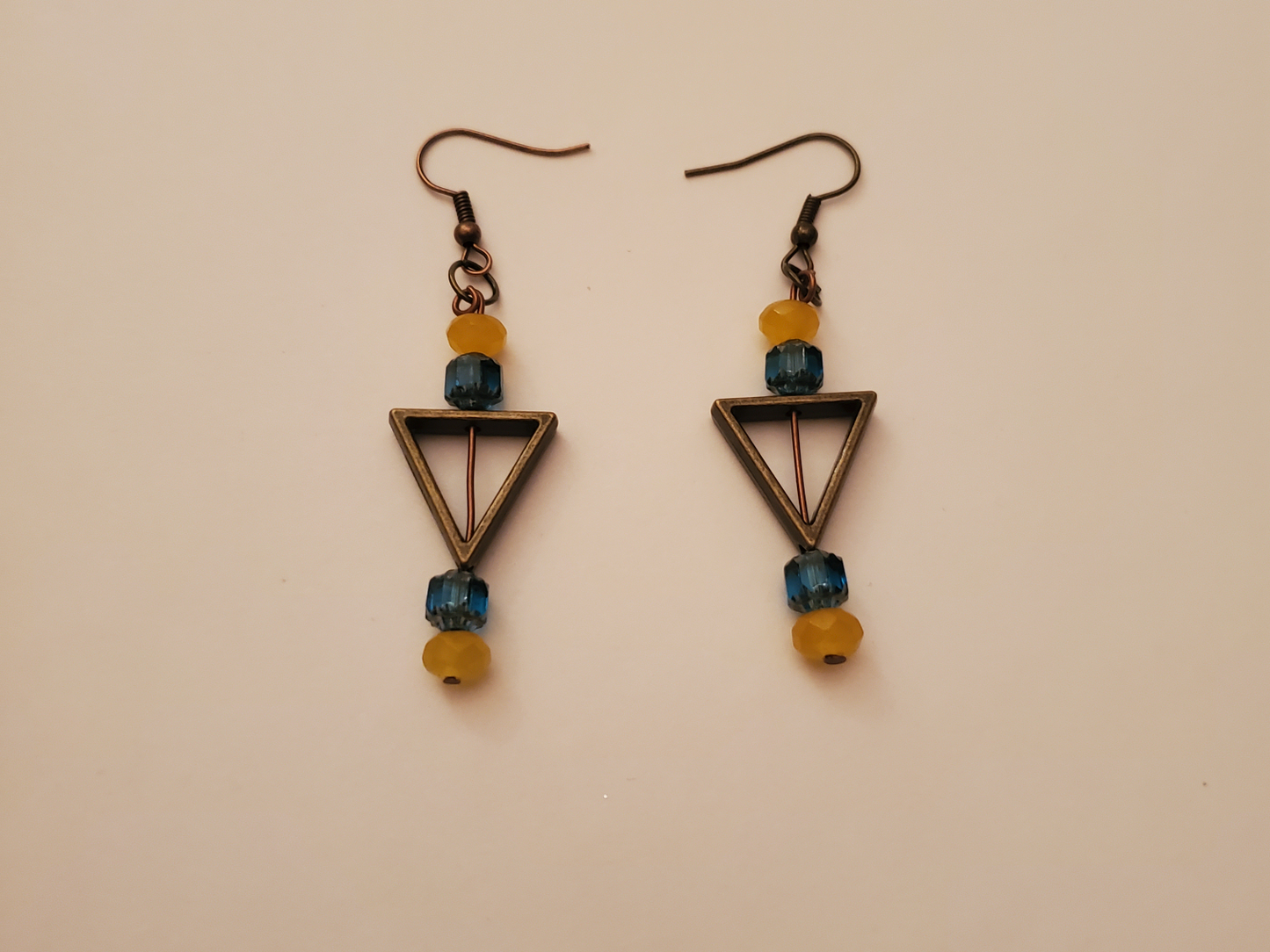 Bronze Beaded Earrings